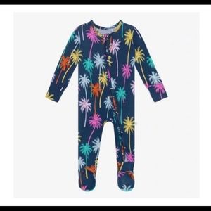 Posh Peanut Palmer Footie Zippered One Piece NWT
